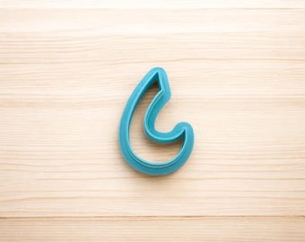 Cortador de biscoitos em forma de gota de chuva interrompido, ideal para biscoitos, cerâmica, cerâmica, argila de polímero e fondant
