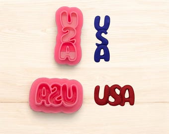 USA Bubble Letters Ausstechform zum Ausstanzen!