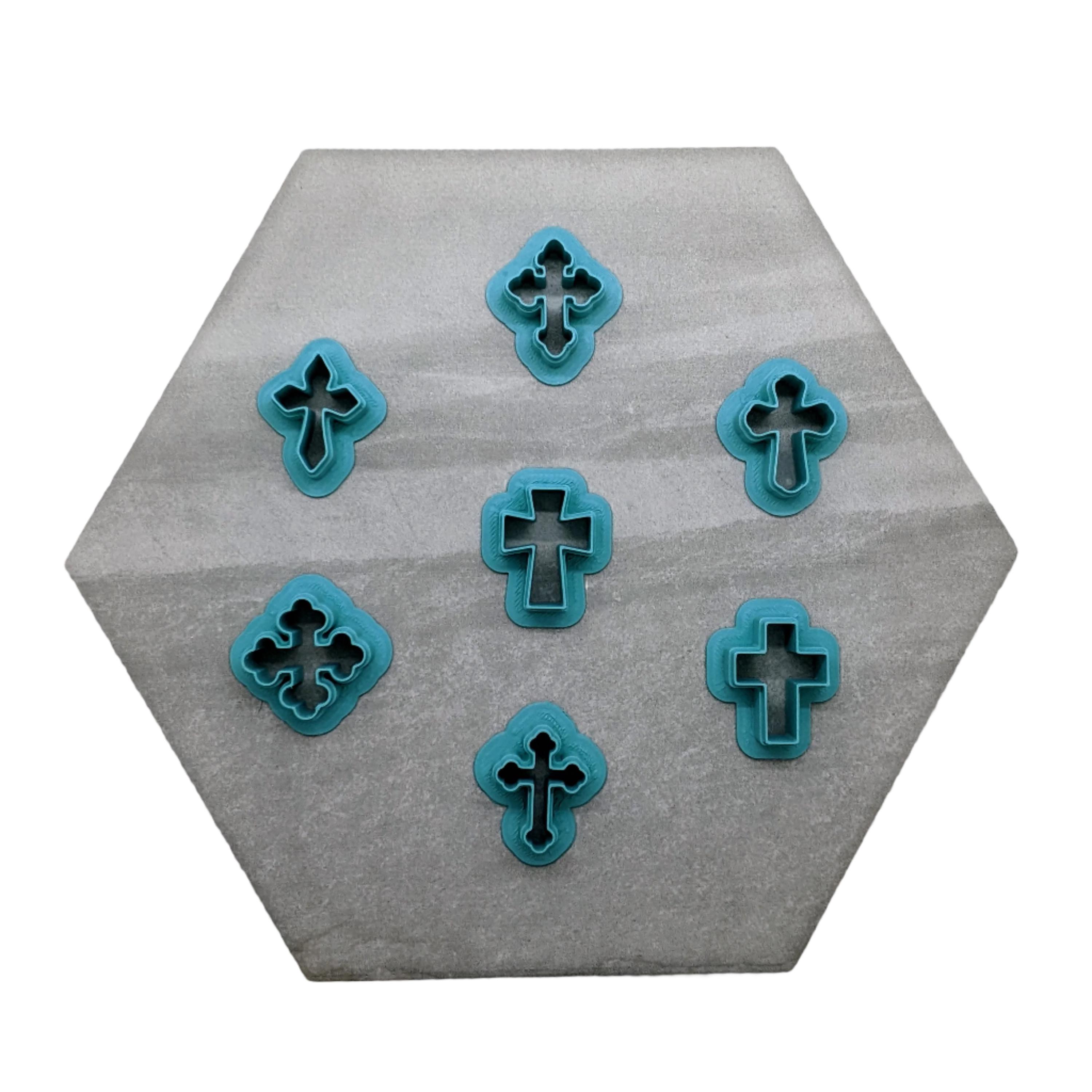 Cross Cookie Cutter Set: 7 Style Options, Baking & Clay
