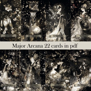 Major Arcana Cards | Tarot 22 cards | Printable Cards | 22 tarot cards | pdf Tarot | Printable Tarot | digital Tarot