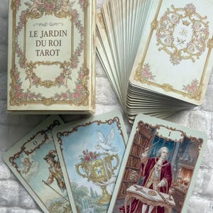 Cartas del Tarot Rococó, Tarot Pastel Elegante, Baraja de Tarot Vintage Romántica