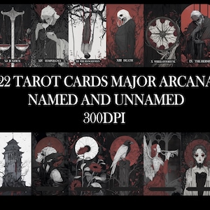 Cartas de tarot para imprimir / Cartas Arcanos Mayores / Tarot 22 cartas / Cartas Imprimibles / 22 cartas de tarot / Tarot pdf / Tarot Imprimible / Tarot digital