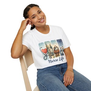 Nurse Life T-shirt, RN Gift, Medical Staff Shirt, Healthcare Worker Tee, Hospital Apparel, Nursing Student Top