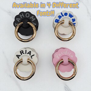 Personalized Flower Keychain – AirTag Holder, Ring Pill Box