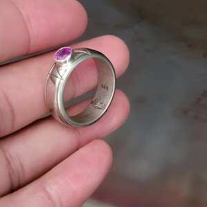 Ruby ring, Red Mens ruby ring, Silver ring, Ruby Gemstone ring, Engagement ring, Natural ruby ring, Anniversary gift for him, Mens rings