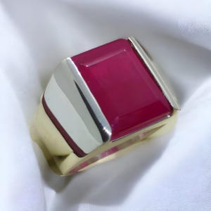 Men's Anaari Yaqoot Ruby Ring: 925 Sterling Silver