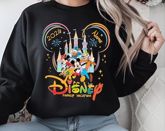 Personalised Disney Trip 2026 sweatshirts hoodie, Disney Shirts, Disney Vacation hoodie, Disney Family Matching Jumper Unisex Adult Kids Top