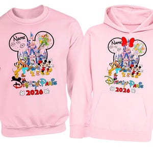 Personalised Disneyland Paris 2026 family Vacation Hoodie Jumper, Matching Disney Sweatshirts, Custom Mickey Minnie Unisex Adult Kids Top