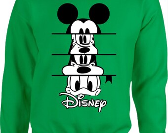 Mickey and Friends Sweatshirt Disney Mickey Squad Jumper Disney Lover Gift Squad Jumper Disney Characters, Kids and Adults Unisex Adult Top