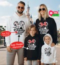 Personalised Disney 2026 Hoodie Sweatshirt Disneyland Paris Jumper Disney Vacation hoodie Family Vacation Matching Unisex Adult Kids Top product logo