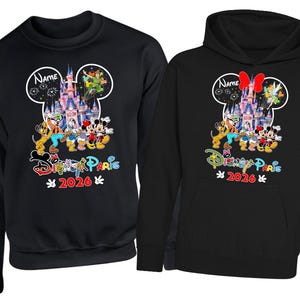 Personalised Disneyland Paris 2026 family Vacation Hoodie Jumper, Matching Disney Sweatshirts, Custom Mickey Minnie Unisex Adult Kids Top