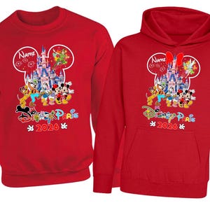 Personalised Disneyland Paris 2026 family Vacation Hoodie Jumper, Matching Disney Sweatshirts, Custom Mickey Minnie Unisex Adult Kids Top