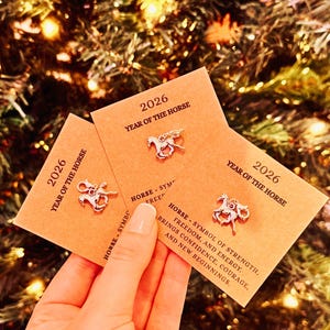 2026 Horse Year Symbol - Horse Charms, Luck Protection and Fortune, Keyring Accents, Bracelet Addition, Necklace Accessory, Zipper, Races