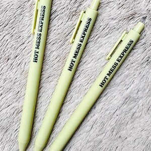 Funny Swear Pen: Sarcastic Novelty Stationery - Sh*t Show , Rude Pens, Coworker Gift, Black Ink, Fun Gag Gift, Individually Packed, Stocking
funny rude pens
mean pen gift
sweary teacher gift
rude but funny pens
desk humour items
sarcastic gift
novelty supplies
snarky stationery
sarcastic
back to school
sassy gifts
coworker present
cheeky pen