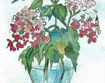 ACEO "Rhapsody" Print of Original watercolor