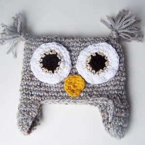 PDF PATTERN CROCHET Tweedy Owl Hat image 2