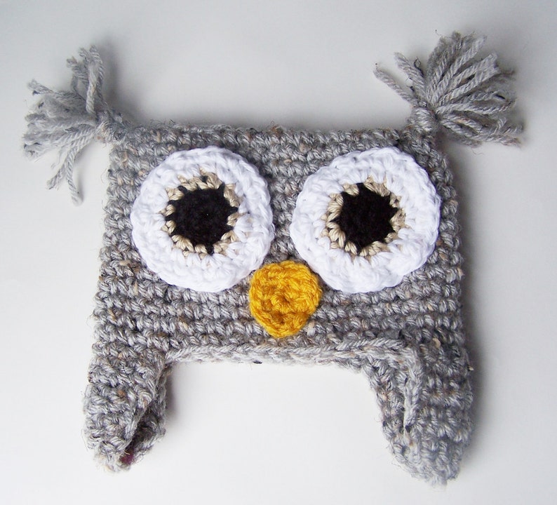 PDF PATTERN CROCHET Tweedy Owl Hat image 2