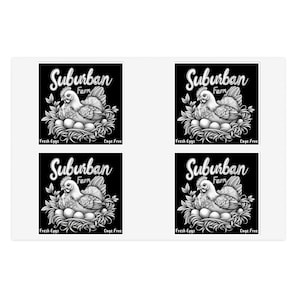 Vintage Egg Carton Label Stickers, Egg Carton Sticker Sheets, Egg Carton Square Labels, Backyard Chickens, Farm Fresh Eggs, Suburban Farm