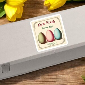160 Rainbow Easter Egg Carton Labels, Bulk Vintage Egg Carton Stickers, Farm Fresh Eggs, Easter Eggs Backyard Chickens, Colorful Egg Cartons