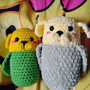 Patron Amigurumi de chien de maïs au crochet (Patron PDF)