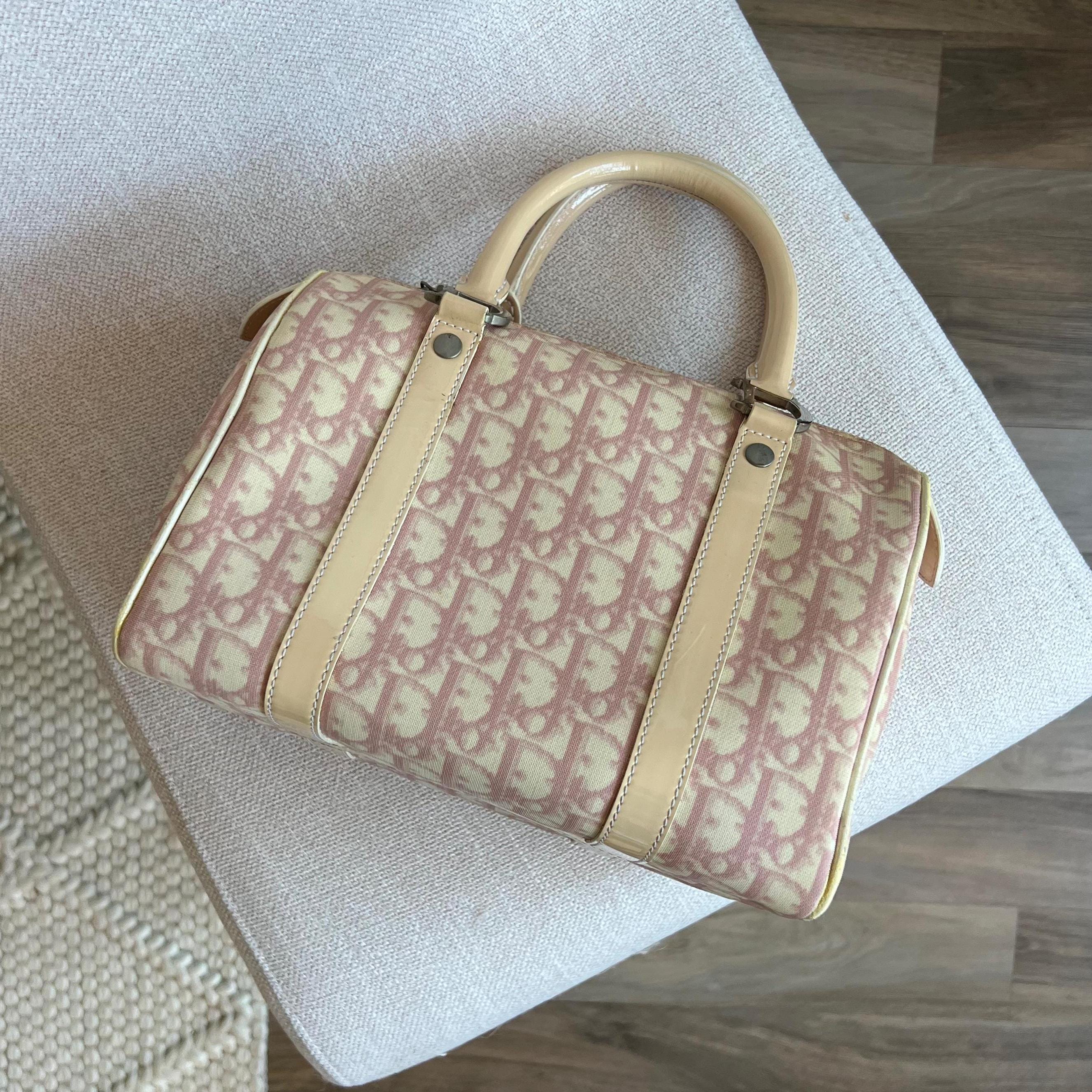 バッグ Christian Dior Trotter Mini Boston Bag Christian Dior Authentic Vintage Monogram Mini Trotter