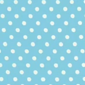 Baby Blue Polka Dot by Waverly Inspirations fabrics, 8 yards left, white dots on soft blue background, 100% cotton fabric