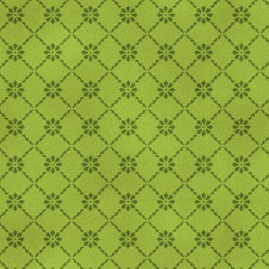 Fresh as a Daisy by Maywood Studios fabric, 5 yards left, item MAS9648-G, geometric lattice green tonal daisies fabric by the yard