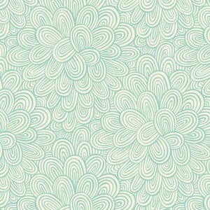 Turquoise Make Today Awesome by Clothworks, 3 yards left, item CLTY2793-101, teal turquoise & beige blooming floral 100% cotton quilting
