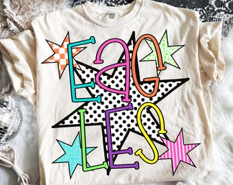 Eagles png, mascotte png, preppy png, schoolgeest png, doodle png, sterren png, strepen png, glitter png, trendy png, geruit png, ambacht