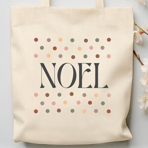Noel Tote Bag, Christmas Tote Bag, Unique Holiday Gift, Christmas Gift, Holiday Gift, Christmas, Holiday Gift, Shopping Bag, Christmas Bag