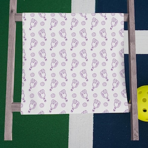 Pickleball Towel Purple, Pickleball Sweat Towel, Pickleball Towel, Gifts for Pickleball Lovers, Sports Gifts, Pickleball Gift, Towel, Sports