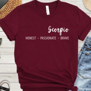 Scorpio Traits Shirt, Scorpio Birthday Gifts, Scorpio Gift, Scorpio, Scorpio TShirt, October Birthday, November Birthday, Scorpio Birthdays