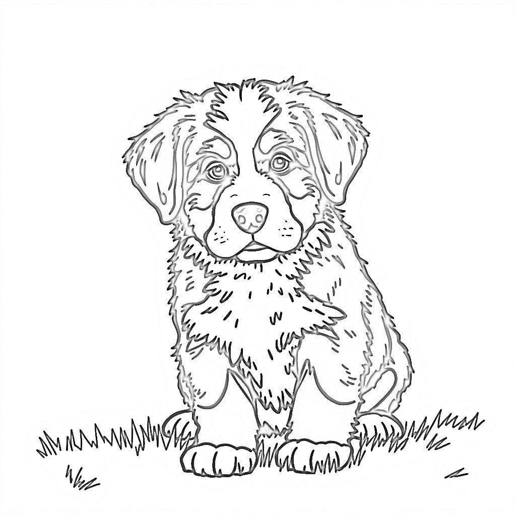 Bernese Mountain Dog Coloring Book - Il Fullxfull.6195376734 Iceu 