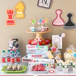 Family Game Night Board Games Printable Party Decorations Etsy