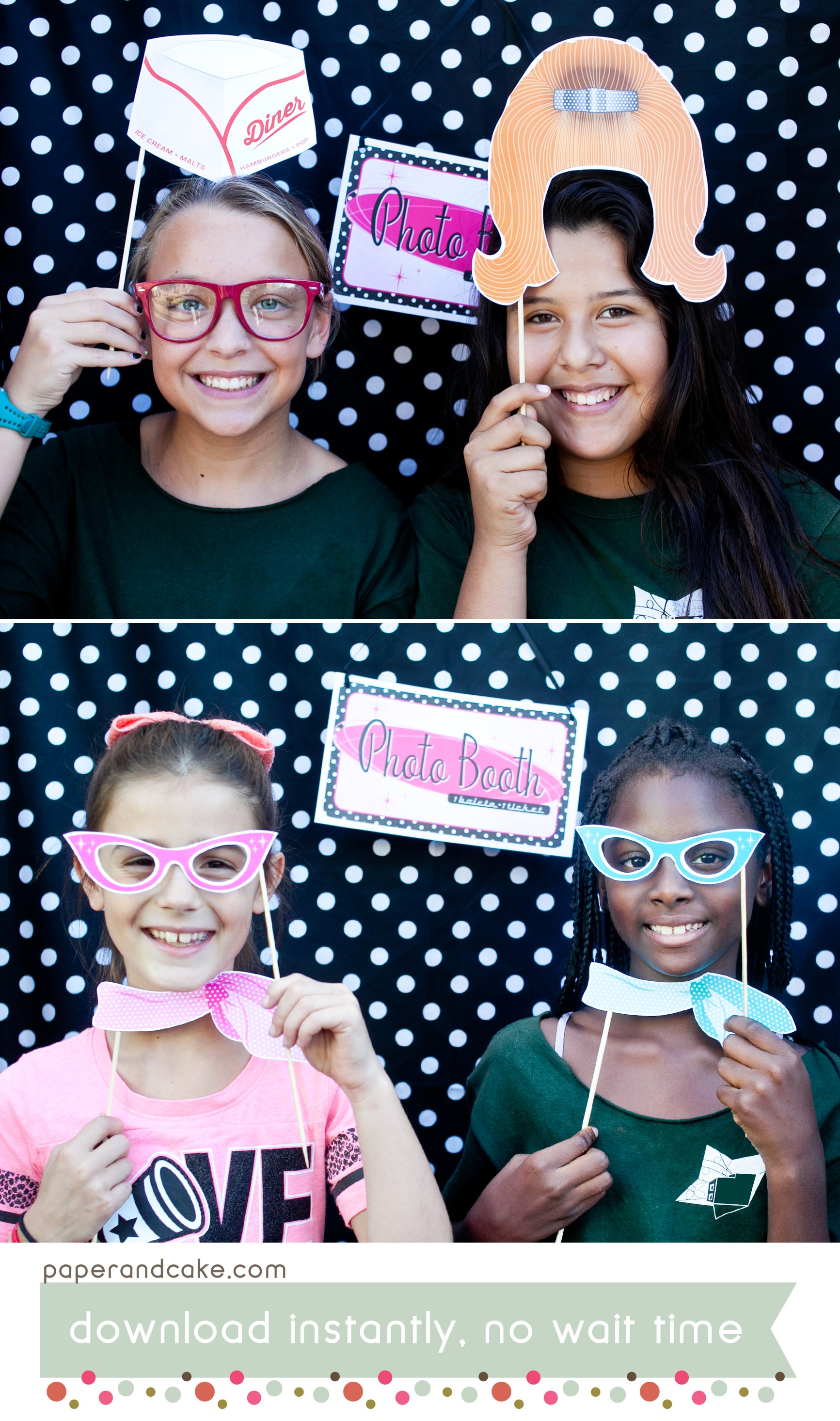 1950s photo booth props sale