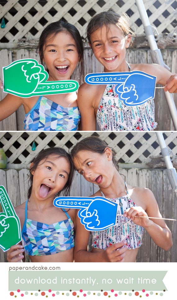 Soccer Fútbol Game Tournament Printable PHOTO BOOTH PROPS - Editable Text >> Instant Download | Paper and Cake Il_570xn