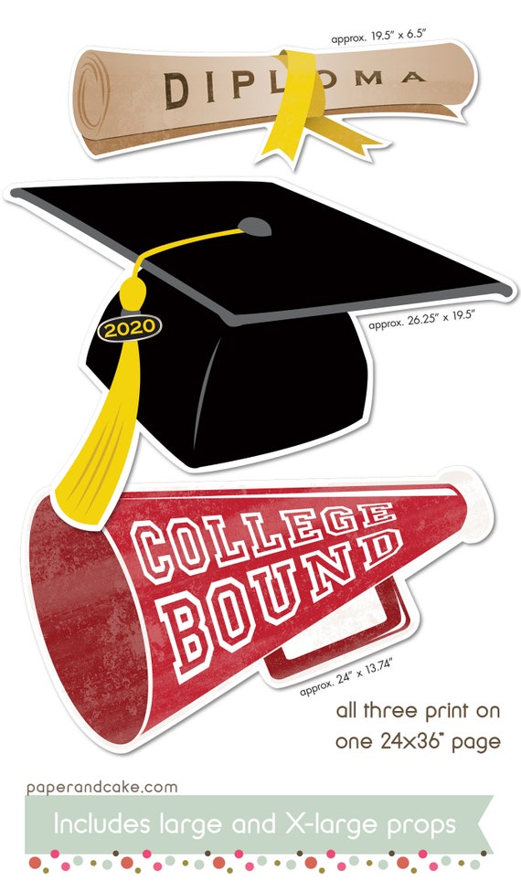 GIANT Graduation Printable PHOTO Booth 