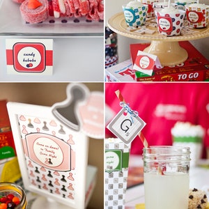 Family Game Night PRINTABLE Party Decorations, Board Games Birthday ...