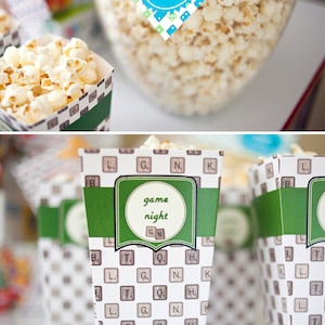 Family Game Night PRINTABLE Party Decorations, Board Games Birthday ...