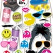 80s Photo Booth Props Printable