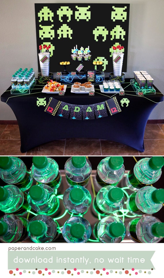 Video Game PRINTABLE Party Decorations Gamer Birthday Party Game Video Game PRINTABLE Party Decorations Gamer Birthday Party Game