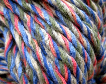 handmade upcycled yarn, Tuscan Sky