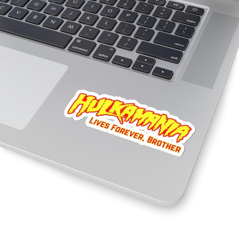 Pegatina "Hulkamania Vive para Siempre" – Vinilo troquelado en homenaje a Hulk Hogan – Pegatina retro de lucha libre – Descanse en paz, leyenda de la lucha libre imagen 2