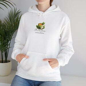 ティータイムユニセックスパーカー、お茶好きへのギフト、着心地の良いスウェットシャツ、ホットドリンクアパレル、リラックスプルオーバー、暖かいフード付きジャンパー