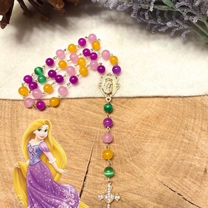 Princess Rosary Collection, Moana, Frozen, Belle, Tianna, Rapunzel & more. Rapunzel & Pascal