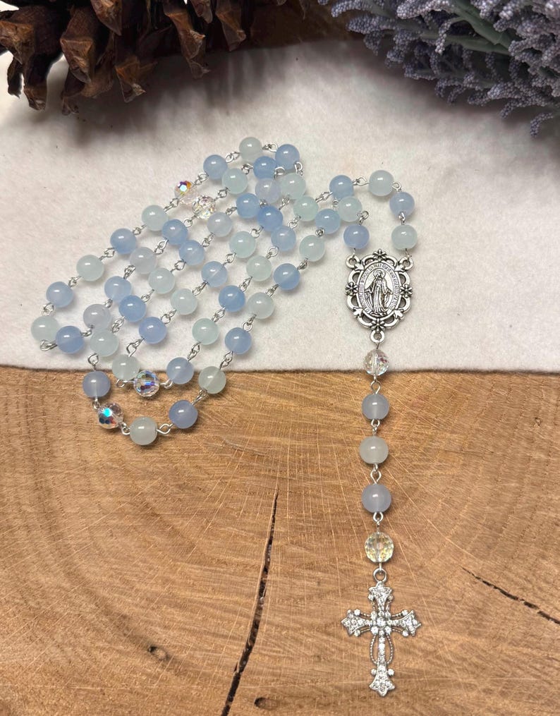 Princess Rosary Collection, Moana, Frozen, Belle, Tianna, Rapunzel & more. Cinderella Blue