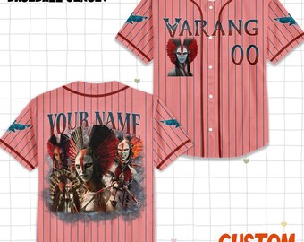 Personalized Varang Avatar  Baseball Jersey, Custom Fire and Ash Avatar Festival Jersey for Kid Youth Adult