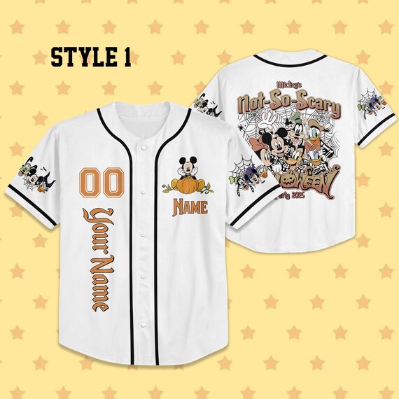 Personalized Mickey's Not so Scary Halloween Party 2025 Baseball