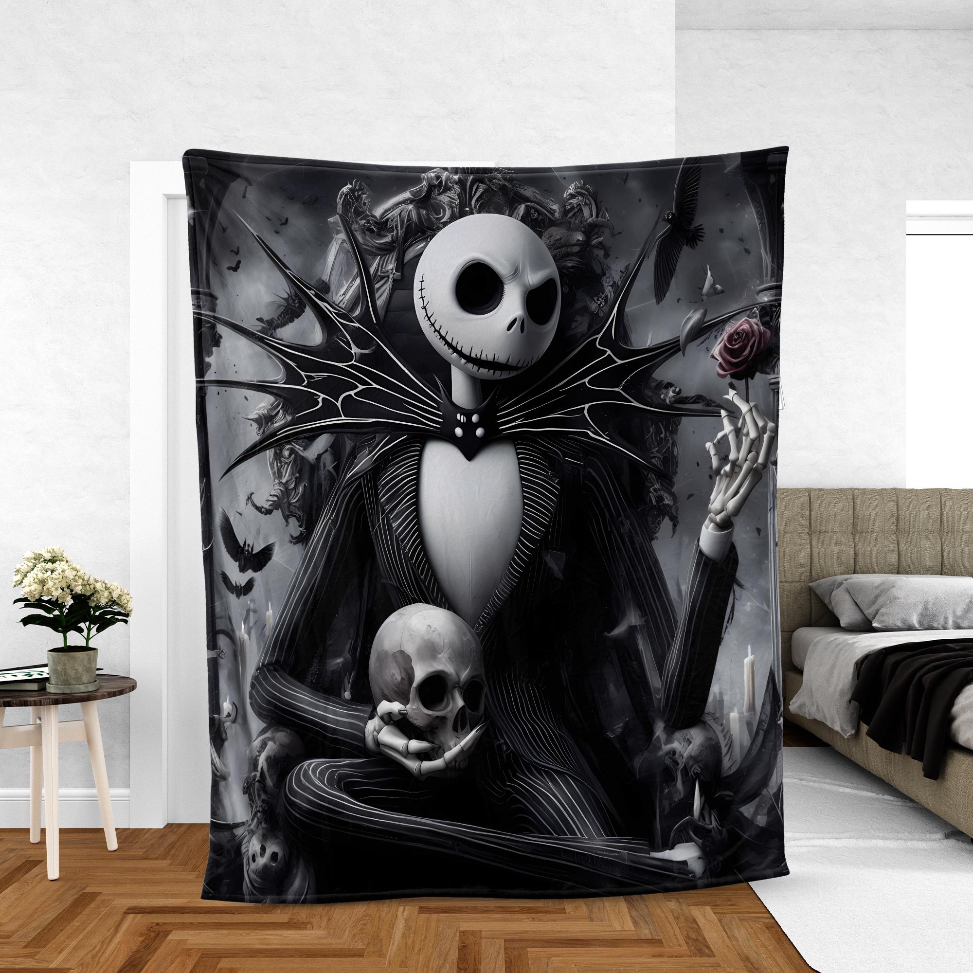 Discover Pumpkin King Baseball Blanket, Nightmare Before Blanket, Disney Halloween Blanket, Disneyland Halloween Blanket