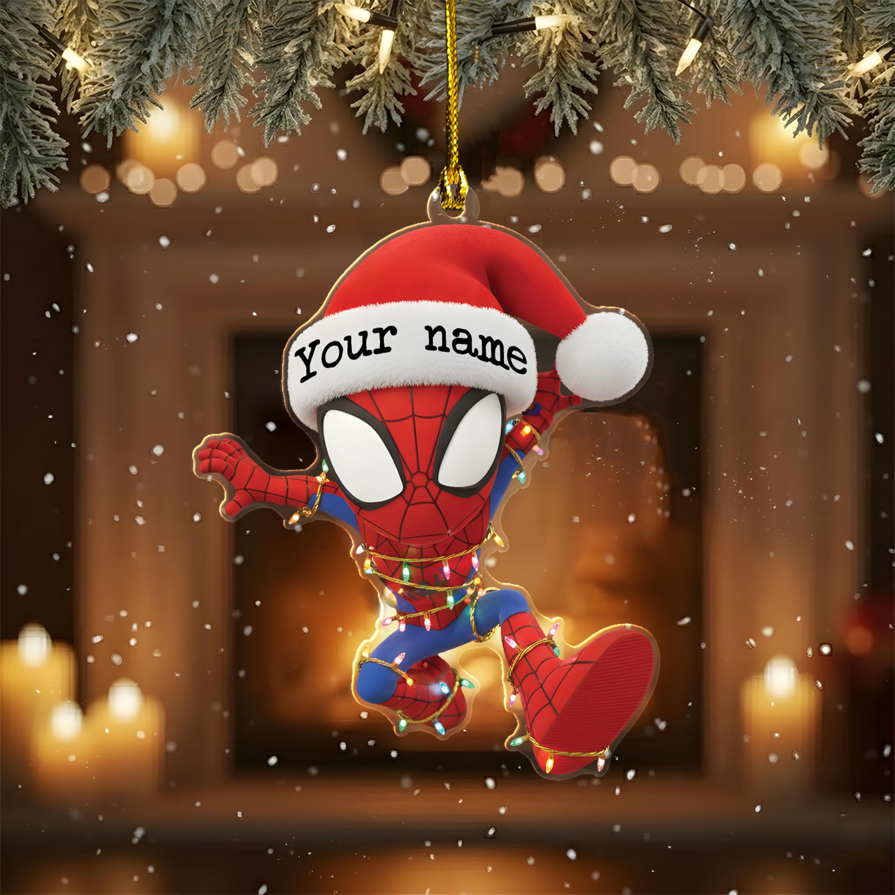 Discover Personalized Spiderman Ornament, Disney Spider Christmas Gift, Christmas Ornament For Kid, Christmas Tree Decor Gift For Kid